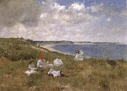 William Merrit Chase Idle Hours Sweden oil painting artist